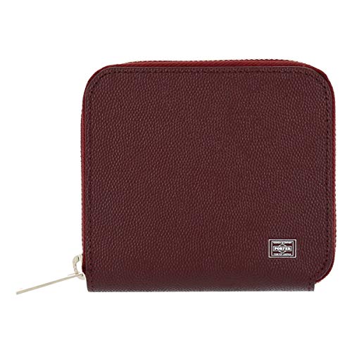 Porter Men's Wallet Coin Purse, Round Zipper, Porterable - red