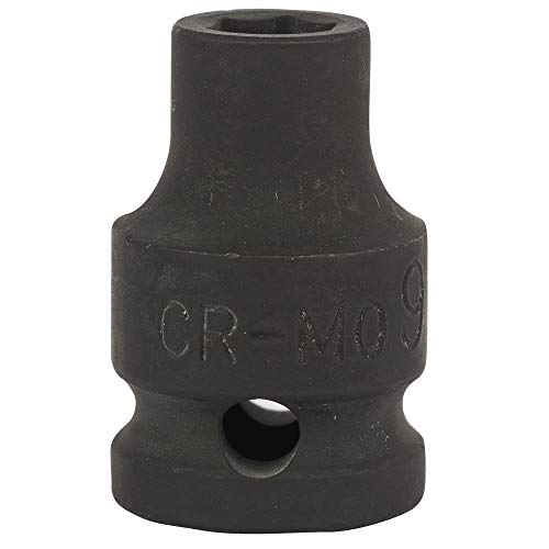 Image of STANLEY STMT89436-8B Chrome-Molybdenum Steel 6 Point Impact Socket 1 /2 inch 9 mm(Black)