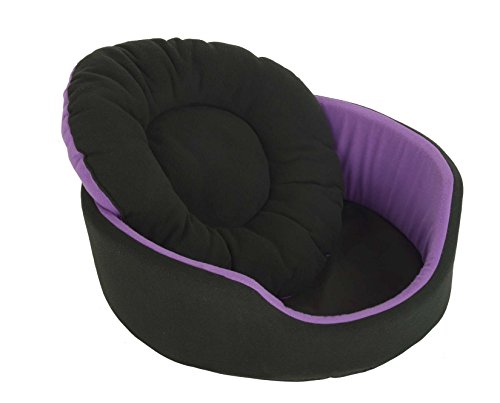 Image of Fluffy's Polyester Luxurious Both Side Soft Dog /Cat Bed (Purple, Large)