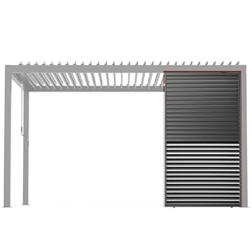 aluminium pergola side panels