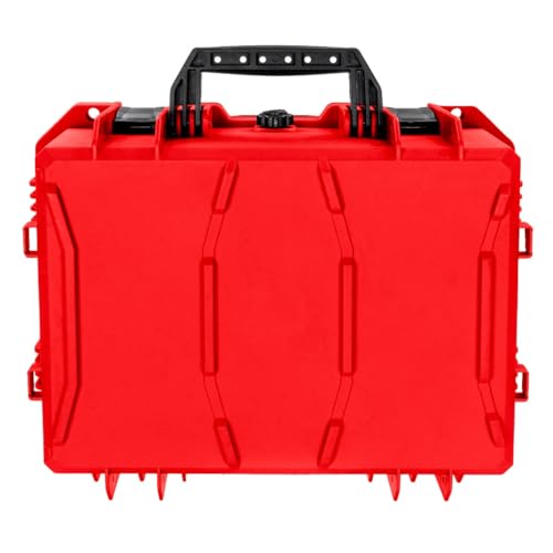 Maleta rígida para cámara Eylar 18" impermeable roja miniatura 4