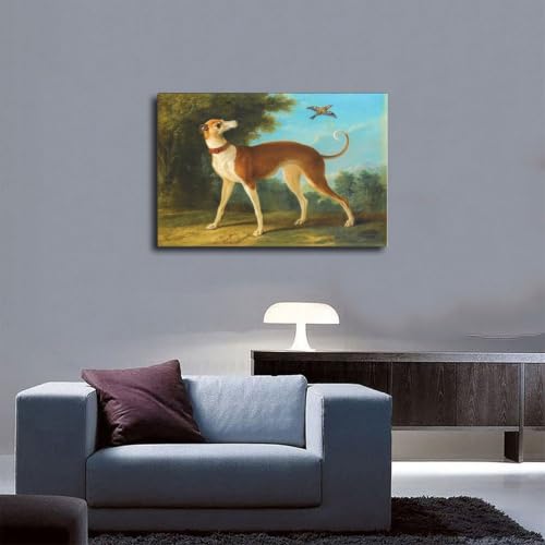 Impression sur toile Greyhound Oudry décoration murale de bureau pour une ambiance studieuse - 5