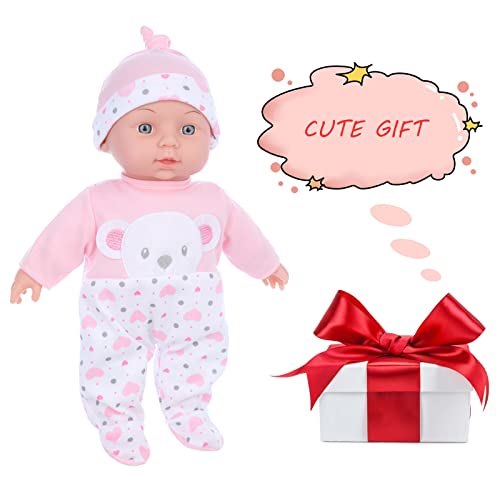 Otmoon 12 Inch Soft Baby Doll With Clothes And Accessories, Alive Vinyl Newborn Reborn Baby Doll With Cotton Body, Including Bottles, Cup And Plate Feeding Sets #TOP5