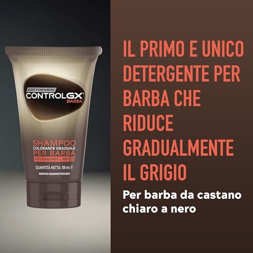 Just For Men Control Gx Barba Shampoo Colorante Graduale 118 Ml - 7