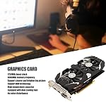 Carte graphique 1060, carte graphique d'ordinateur 6 Go/5 Go/3 Go GDDR5 192 bits avec ventilateurs doubles, technologie 4K HDR 8008 MHz, carte graphique de jeu avec interface d'affichage HDMI DVI DP (6 Go)
