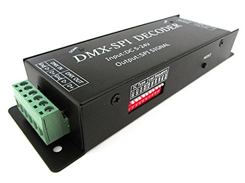 Convertitore Dmx Spi Decoder Converter Ic Ws2811 Ws2801 Lpd6803 Tm1803 Tm1809 Tm1812 Ucs1903 Tls3001 Tls3008 P9813 Dmx200
