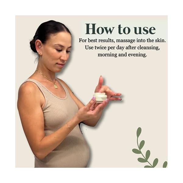 All Natural Mom Pregnancy Face Cream Moisturizer Pharmacist Formulated W/Clean Ingredients | Safe for Pregnant & New Mothers | 100% Clean Ingredients By Dr. Lily Ros - Image 4