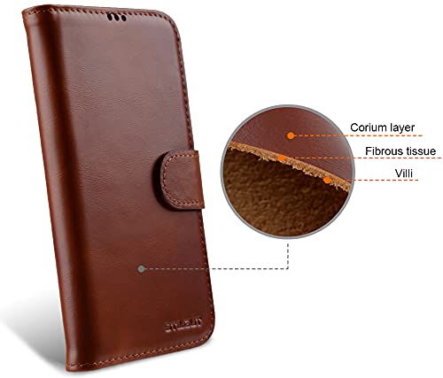 STILGUT Talis Compatible with iPhone 13 Pro Max (6.7 Inch) Case with Card Slot, Leather Flip Cover, Wallet Case - Image 3