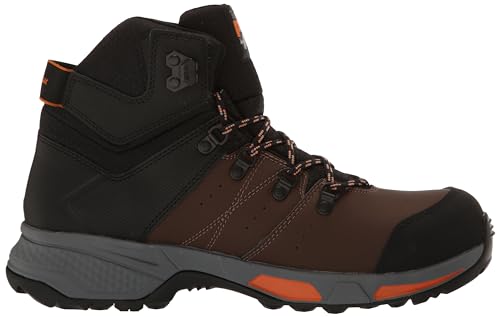 Timberland PRO Timberland PRO Men's Switchback 6 Inch Composite Safety Toe Waterproof Industrial Hiker Work Boot, Brown/Orange-2024 NEW, 8.5M