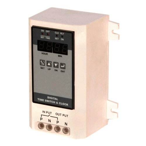 Widely Technologies Plastic Digital Time Switch and Clock, White
