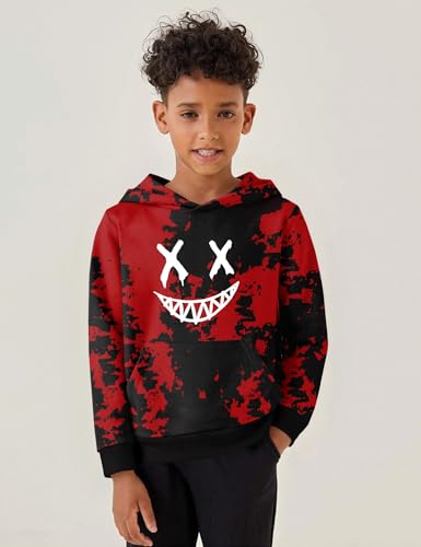Image of Arshiner Unisex Kids Soft Pullover Hooded Sweatshirt with Pocket Basic Hoodies Sportswear Age 4-13 Years