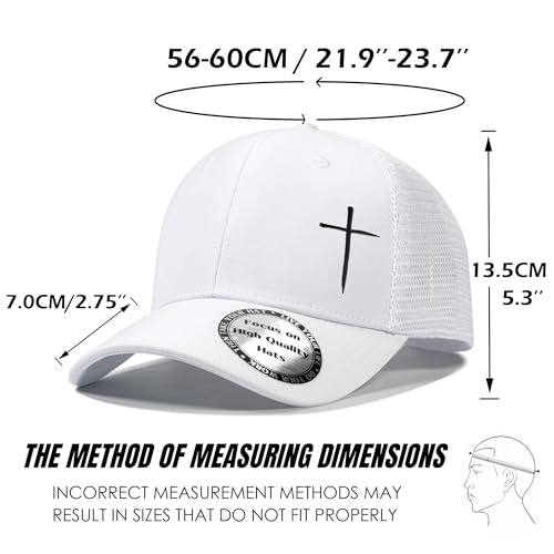 Image of Christian Hats for Men Women,Jesus Cross Hat Religious Best Gifts for Birthday /Christmas