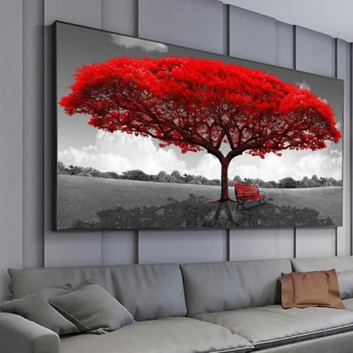 Cadre 50x100 cm avec peinture de paysage relaxante pour chasser le stress du quotidien