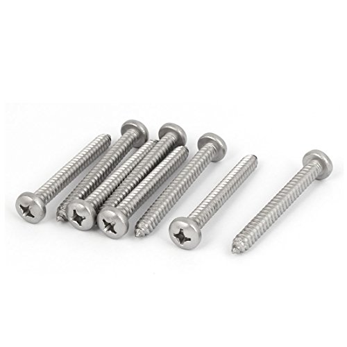 Tornillos autorroscantes acero inoxidable M6.3x55 mm 8 pcs miniatura 1