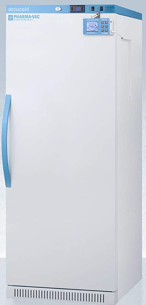 Summit Appliance ARS12PVDL2B Pharma-Vac Performance Series 12 Cu.Ft. Uprigth All-refrigerator for Vaccine Storage with Factory-installed Data Logger, Auto Defrost, Lock, Digital Thermostat, White