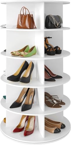 Image of The Artment 5- TierTwist Rotating Organizer Tower | 360 Swivel Multi-Purpose Storage Rack for Shoes, Makeup, Skincare, Pantry Items | Shoes Rack | Space-Saving Organizer for Home & Office