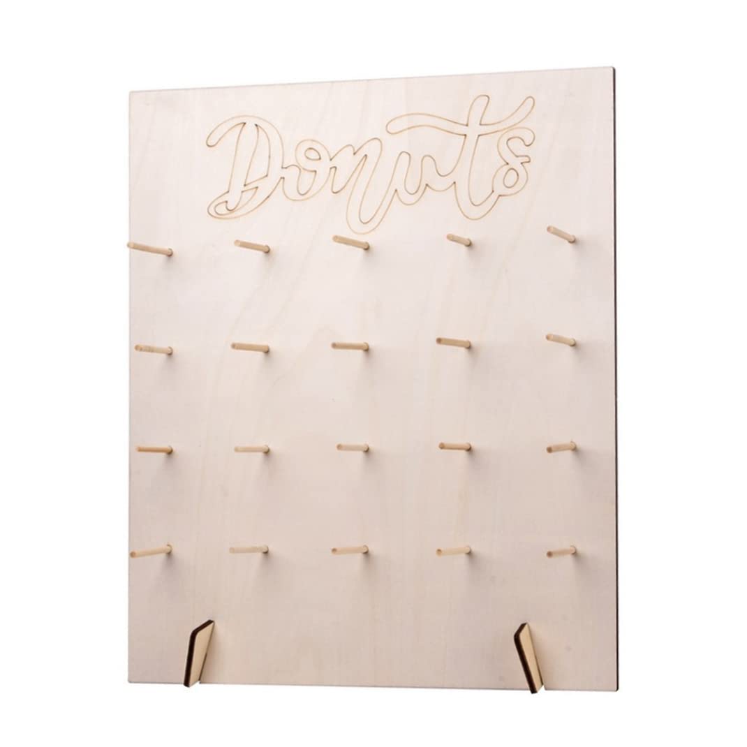 Présentoir à donuts en bois mural 20 pièces pour buffet