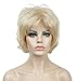 Lydell Short Layered Shaggy Wavy Full Synthetic Wigs (613 Blonde)