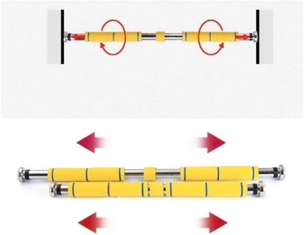 Barras de dominadas sin tornillos de 65-90 cm para pasillo 5