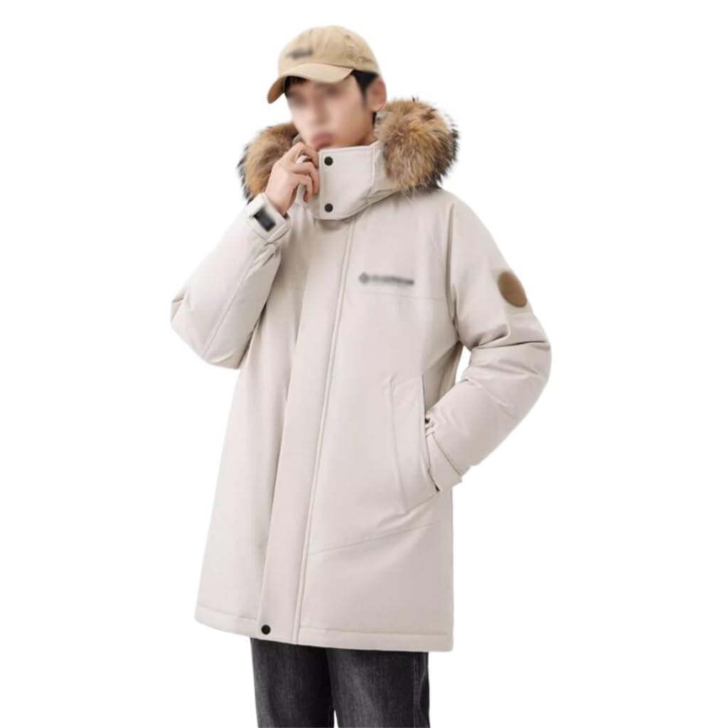 Winter New Big Hair Collar Warm Overalls Down Jacket Pie To Overcome The Coat Male Long 3X-Large