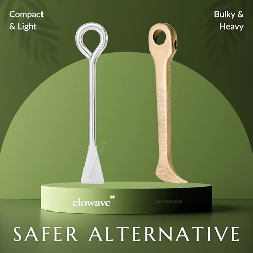 Image of Stainless Steel Coconut Slicer Tool for Kitchen | Coconut White Pulp Remover, Opener, Grater, Cutter, Scraper | Kitchen Accessories Items for Home | Thengai Thuruvi Tool (Pack of 2)