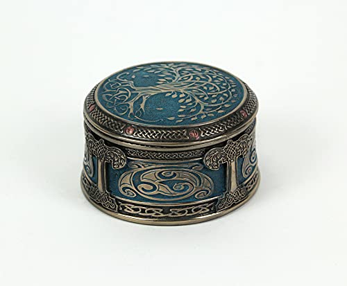 Veronese Design Bronze Finish Spiritual Tree Of Life Trinket Box #TOP1