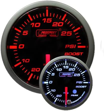 Prosport 238SMBOSWL270-PK.PSI Boost Electrical W/Sender - Warning & Peak - 60mm