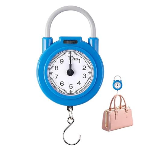 Báscula de pesaje de equipaje – Dispositivo de viaje ligero de mano con mango ABS, fácil de transportar portátil de alta precisión | Paquete de compras de cocina familiar, minibáscula digital para