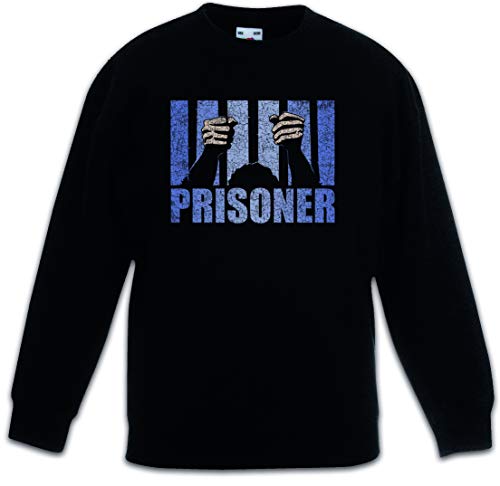 Pullover enfant noir Urban Backwoods style Prisoner pour l'école et les loisirs