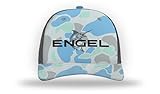ENGEL Saltwater Camo & Charcoal 112 Trucker Cap by Richardson Sports Sailfish Embroidery