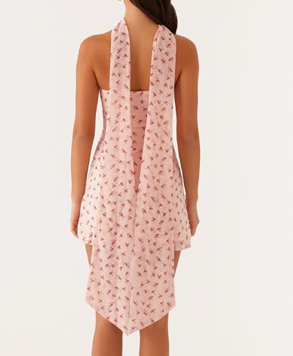 Image of NUFIWI Sexy Floral Strapless Tube Mini Dress Y2K Slim Fit Backless Short Bandeau Dress Going Out Night Party Vocation Dresses