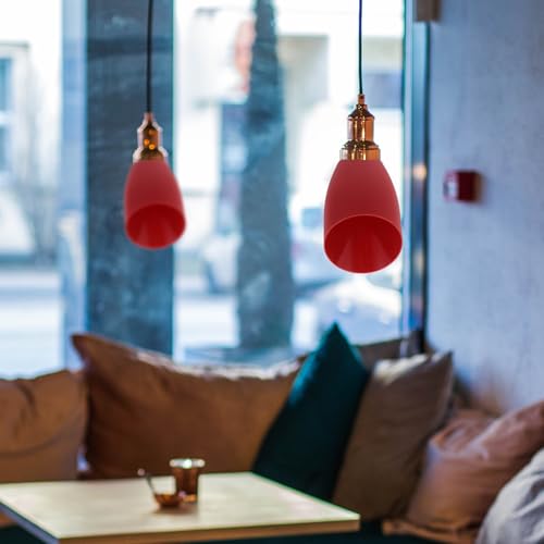 Image of Holibanna Small Horseshoe Lampshade Decorative Solid-color Plastic Light Cover for Desk Lamps Easy to Install for Bedroom and Living Room Lighting