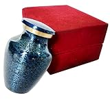 Sigma marine International Celebration of Life Mini Cremation Keepsake Urn for Human Ashes - Blue Sm