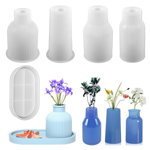 Mivanta 5 Stück Vase Silikonform Set