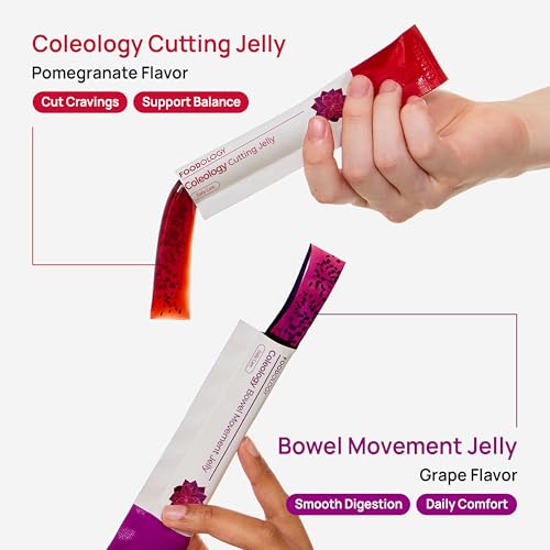 Image of FOODOLOGY Coleology Bowel Movement Jelly, Grape & Prune, 30 Sticks Prebiotic Fiber Supplement for Gut Health & Immune Support, Constipation & Bloating Relief, Korean Wellness