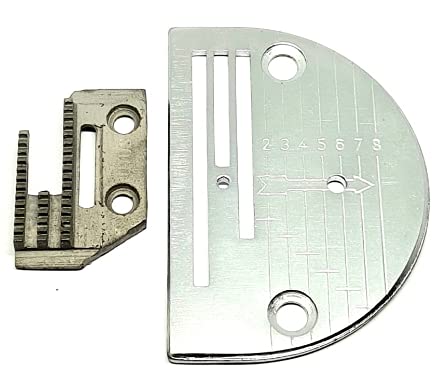 ZENITH Combo of Umbrella TA-1 Needle Plate with Feed Dog for Industrial Sewing Machines Compatible Umbrella Full Shuttle 95T-10 Tradittional .Steel-picture-16