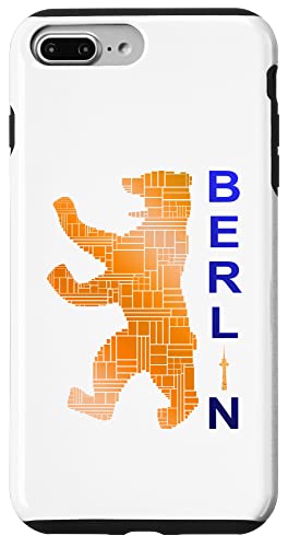 �x�������x�A�f�U�C���̃x������T�V���c I Love Berlin �X�}�z�P�[�X iPhone 7 Plus/8 Plus �p