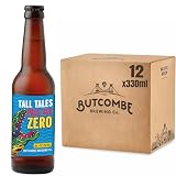 Butcombe Brewery, Tall Tales Pale Ale Zero Bottles, Vegan Friendly, Alcohol Free, Bold & Fruity, Flavours of Citrus, Grapefruit & Pineapple, 12 x 330ml