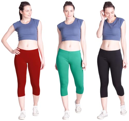 Lyra Women Solid Premium Cotton Capri Mango Women Solid Premium Cotton Capri Women Solid Premium Cotton Capri