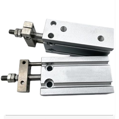 Mini cylindre pneumatique double effet pour guidage précis - 6