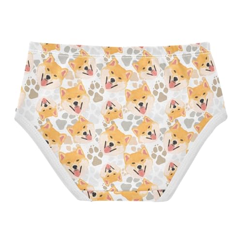 Girls' Underwear Shiba Inu Dog Cotton Stretch Comfort Toddler Panties2