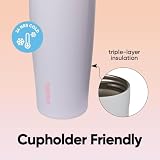 Owala FreeSip Sway Insulated Stainless Steel Water Bottle with Two-Way Spout, Built-In Straw and Bucket Handle, Made for Travel, School, and Sports, 30oz, BPA Free, Leak Proof, Beach House