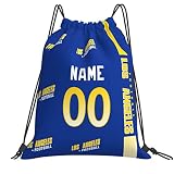 ANTKING Los Angeles Drawstring Bags Custom any Name and Number Backpack for Men Youth Boy Gifts 14"