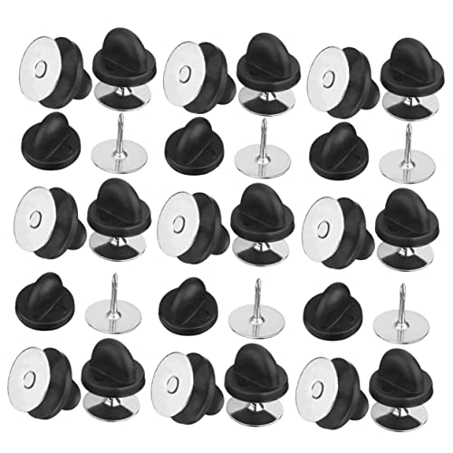 HOMSFOU 1 Box Cap Buckle Pin Badge Safety Pin Id Brooches and Pins for Crafts Tie Tacks Blank Pins Hat Tack Lapel Pin Shape Pin Brooch Pin Backs Locking Key Pin and Back Alloy