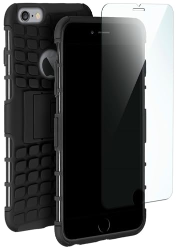 Verre de Protection iPhone 6 Plus Coque Robuste Usage Quotidien Noir