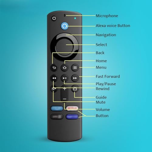 Image of Original Remote Compatible with Amazon Fire Tv Stick Remote Only Suitable for Original Models Bluetooth Feature with Voice Command - Pairing Must ! [ 3rd Generations Compatible Amazon Fire TV Devices