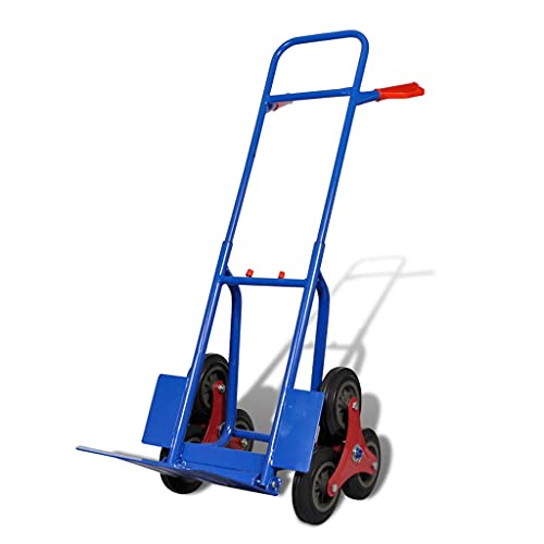 Generico Carrello per Scale Pieghevole con 6 Ruote Blu,Articoli di ferramenta,Utensili,Carrelli Merci,Verde,12.4 kg,140512