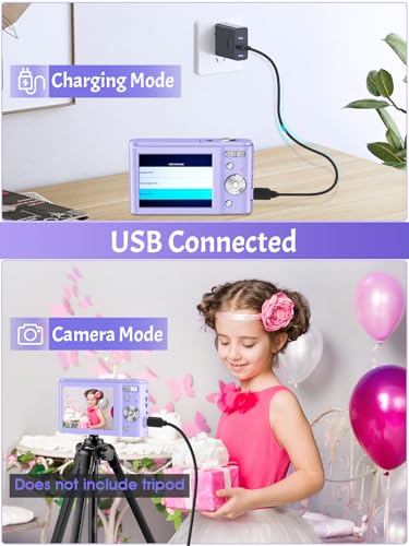 Cámara digital compacta 48MP 4K con pantalla LCD 2.8" miniatura 6