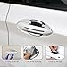 QZTYTY 8PCS Car Door Handle Protector Reflective Sticker, Vehicle Door Stickers, 3D Carbon Fiber Universal Door Handle Scratch Protector Cover, Auto Door Handle Protective Film for Cars (White)
