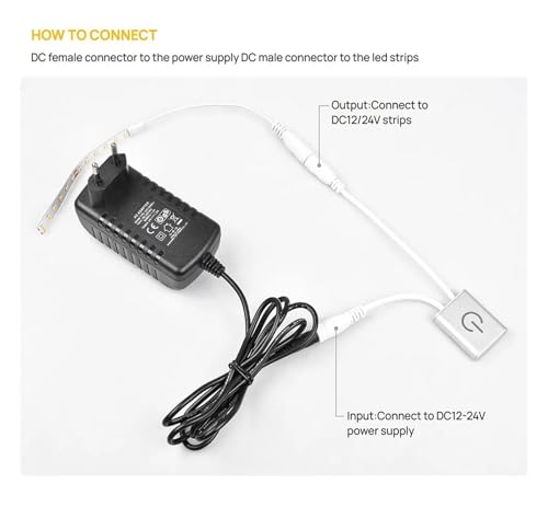 Variateur LED tactile en métal avec réglage de luminosité précis - 5